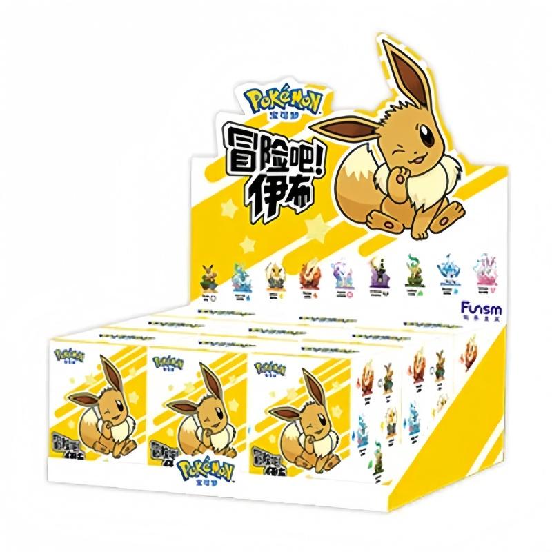 Anime Pokemon Funism Original Adventure Eevee Family Suit BlindBox Flareon Espeon Sylveon ActionFigure Collection Model Toy Gift Kid Friendly