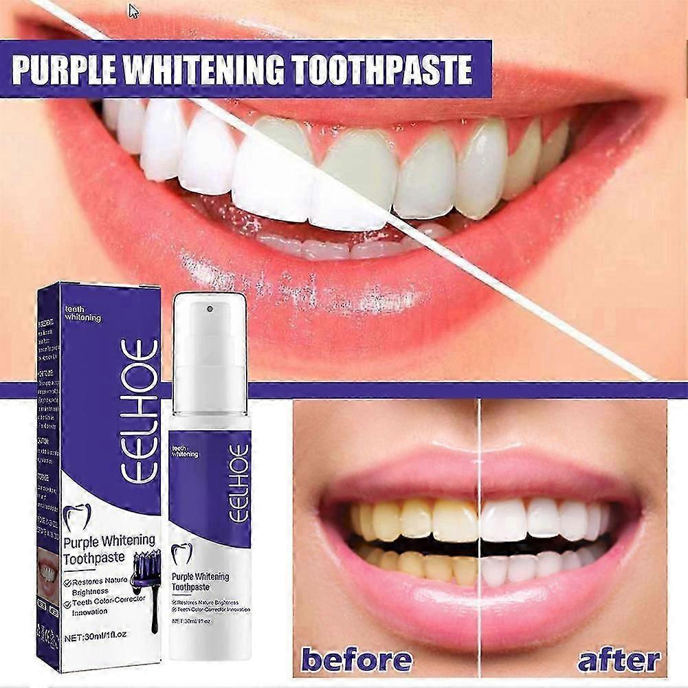 2pcs Tooth Whitening Toothpaste Stain Removal Reduce Yellowing Teeth Color Corrector Cleansing Toothpaste Fresh Oral Care 50ml