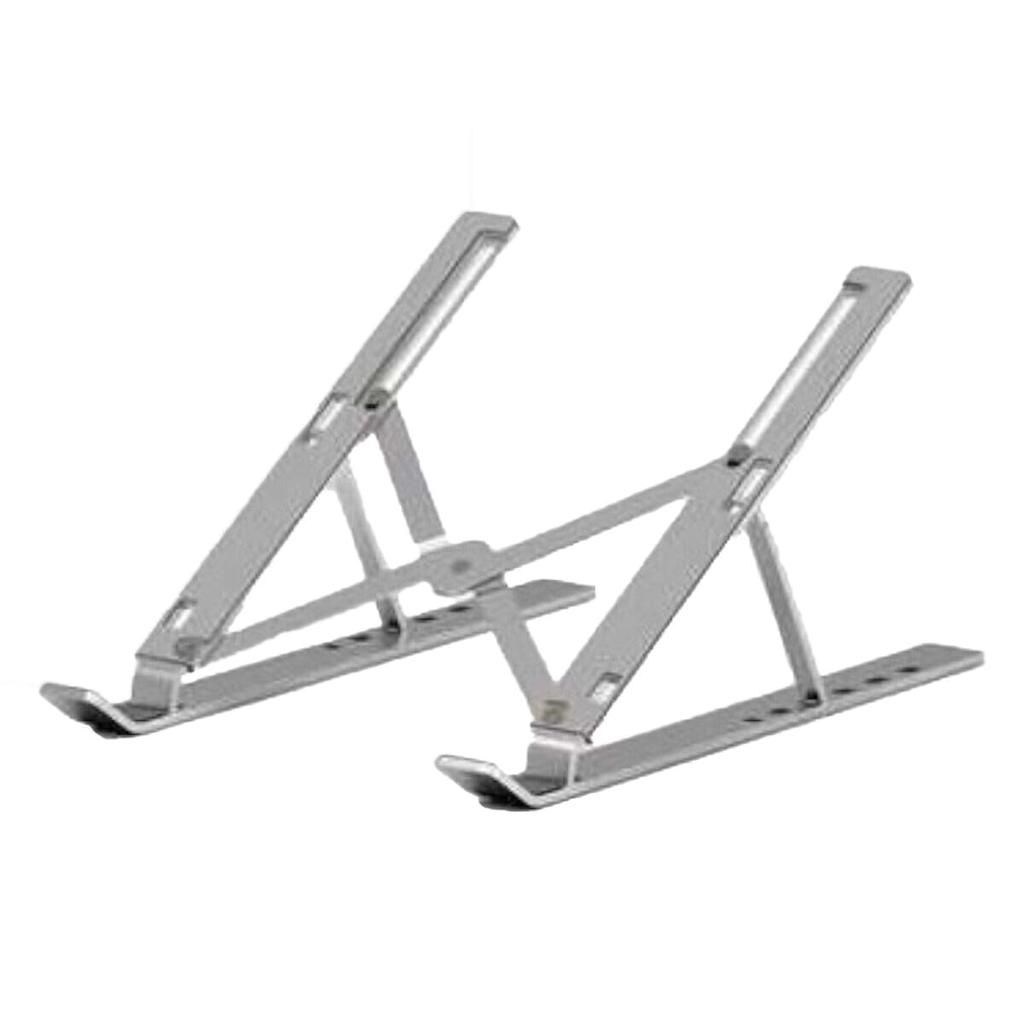 Sweeml Foldable Laptop Aluminum Adjustable Height and Ideal for Telework and Home Computer and Black Stand, Alloy, Angle, Portable, Use, Accessories,