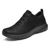Men's Genuine Leather Low-Top Hiking Shoes - Spring/Autumn Casual Large Size Cowhide Sneakers