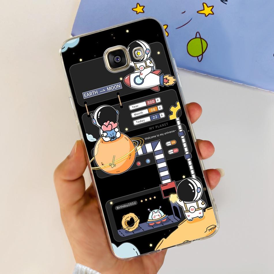 Pour Samsung Galaxy A5 2016 Coque Samsung A5 2017 2015 A500F A520F SM-A510F Impression Élégante Silicone Souple TPU Coque Arrière de Téléphone