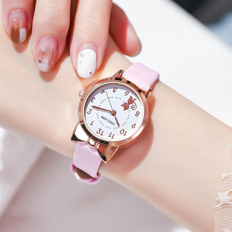 

Корейская версия принцессы милой леди часы девочка дети девочка мультфильм бант детский сад цифровые ученики начальной школы