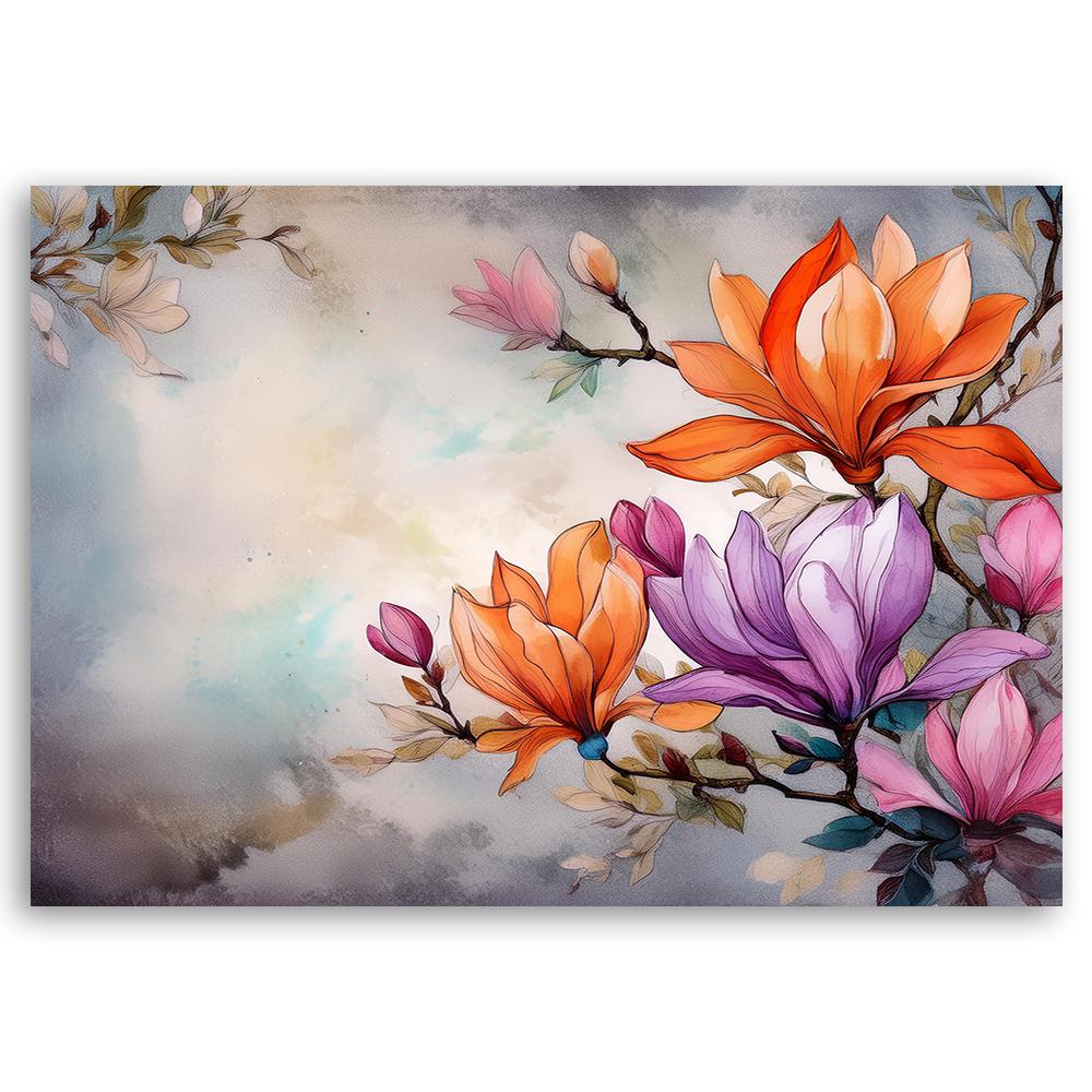 Canvas print, Watercolour Abstraction Flower