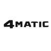 2pcs 3D  CAR STYLING  ABS Letter  4MATIC Logo Emblem Decal for Car Side Fender Rear Trunk Emblem Badge Chrome Decal Sticker