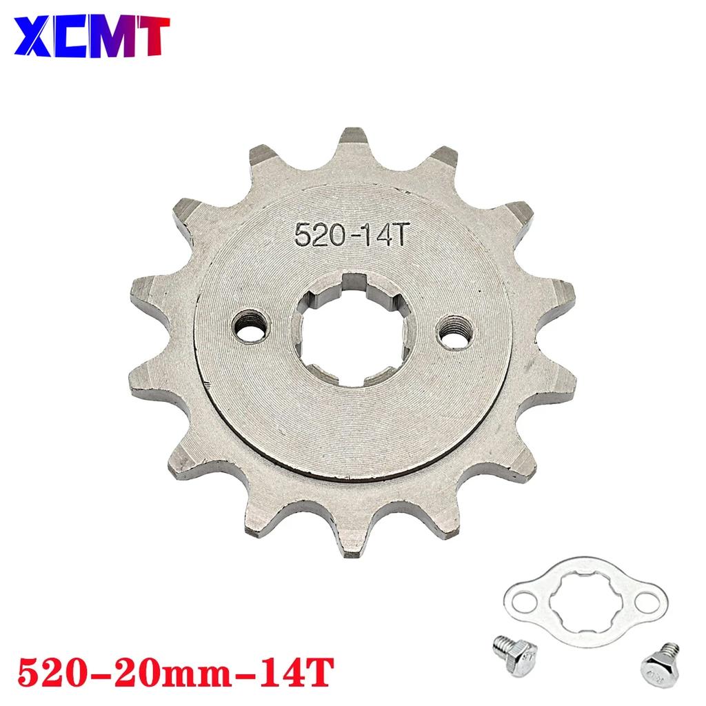 520 10t 11T 12T 13T 14T 15T 16T 17T 18T 19T 20T Zahn 20mm Innendurchmesser Frontmotor Ritzel passend für Pit Bike ATV Motorradteil