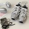 Beads Silver Pearl Ribbon Shoe Decoration Bag Keychain