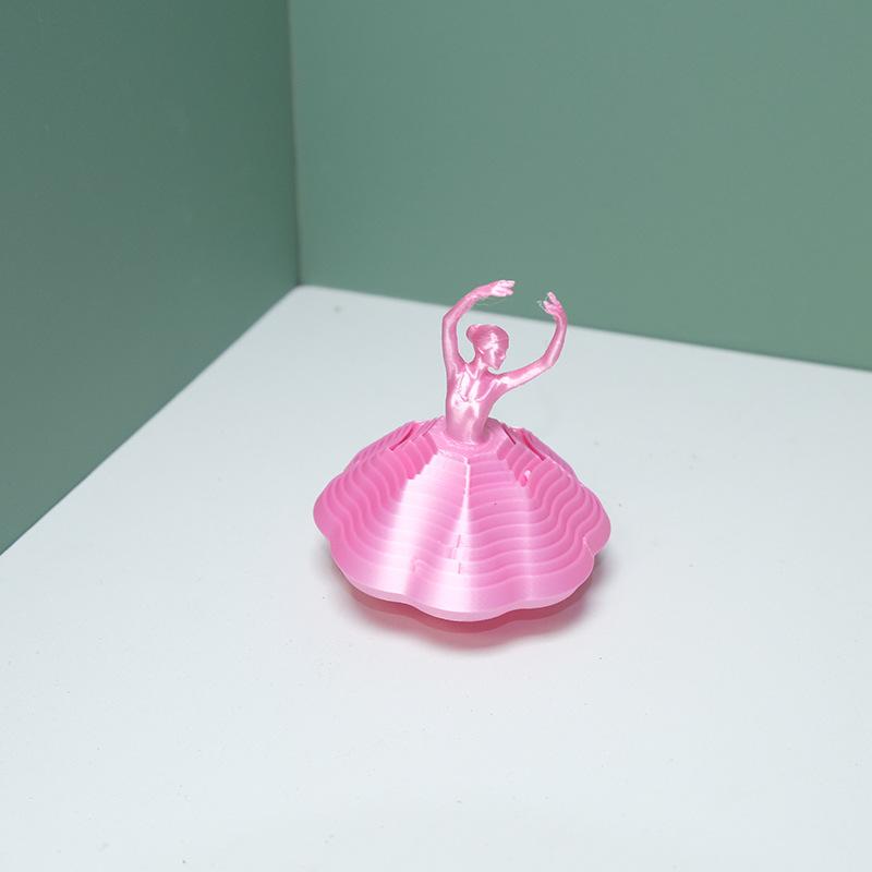 Enhance Focus with 3D Printed Rotating Ballerina Fidget Toy Perfect for Stress Relief