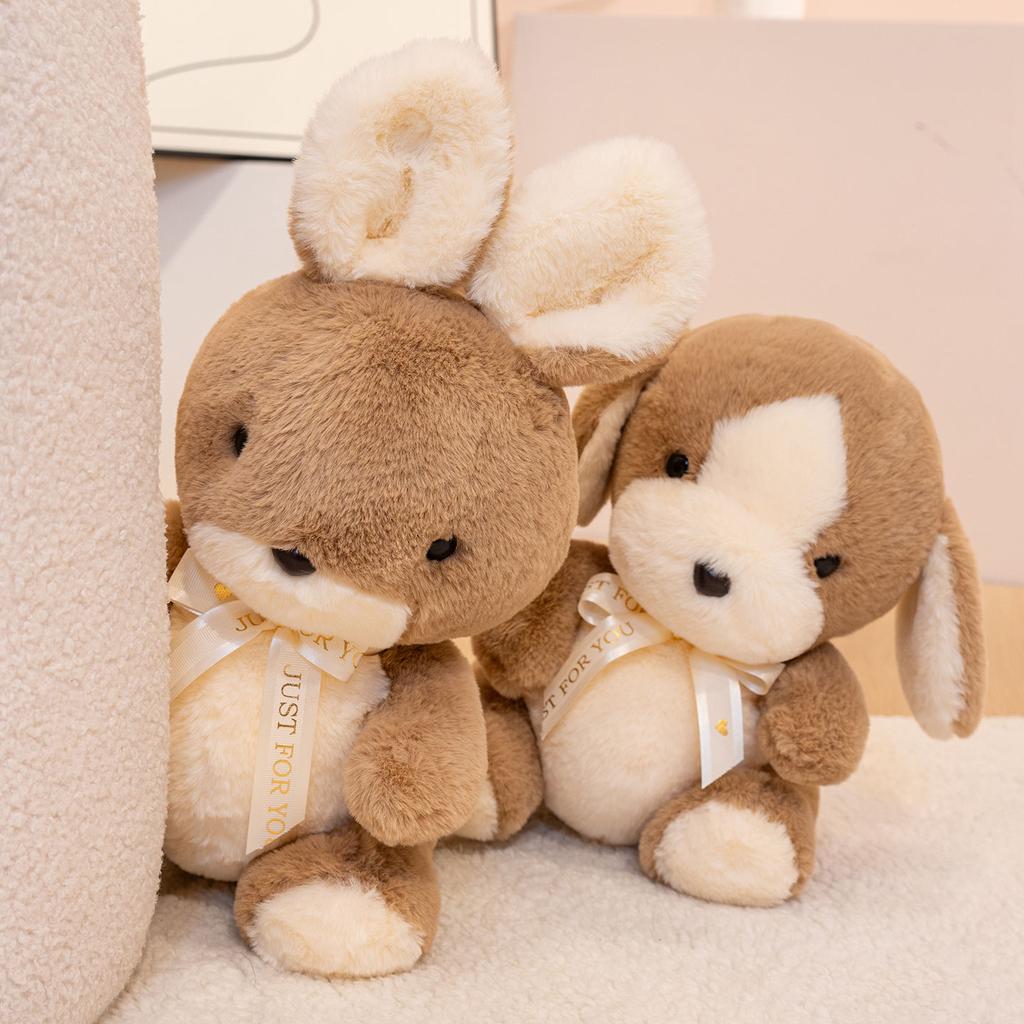 Kawaii Teddy Bear Long-eared rabbit Soft Plush Toys Stuffed Animal Cute Rabbit Doll Birthday Christmas Gift Kids Baby Toy