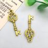 3-Color DIY Alloy Retro Key Jewelry Pendants