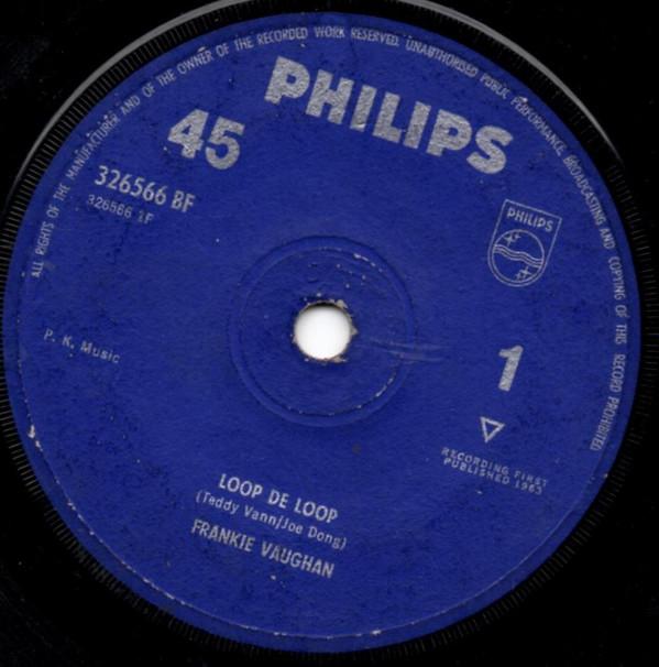 

7inch Record FRANKIE VAUGHAN Loop De Loop 326566BF Philips 1963 UK Rock Used
