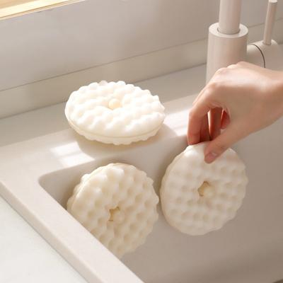 Set di 3 Spugne per Lavastoviglie a Nido d'Ape 3D - Spugnette Abrasive Double-Sided in Poliuretano per Pulizia Cucina con Ventosa - 1 Set
