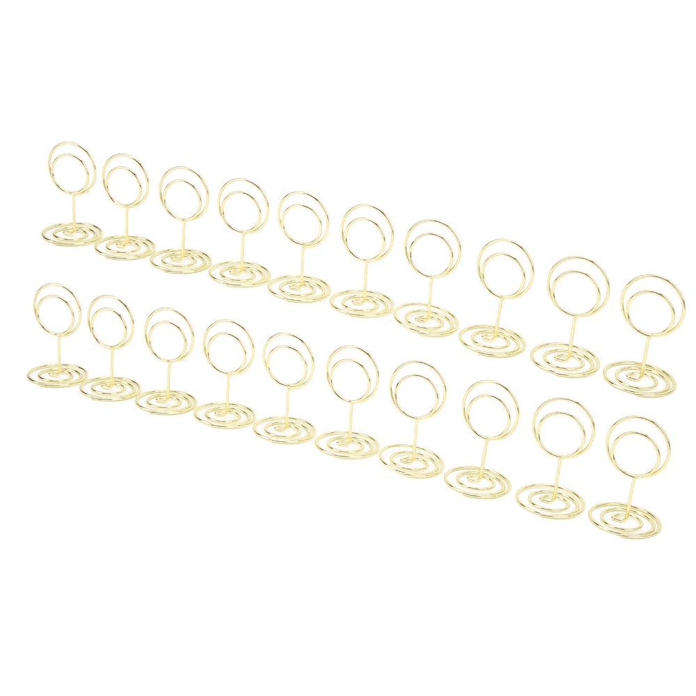 20Pc Stable Table Number Stands Round Shaped Table Number Holder Name Card Holder  Table Settings