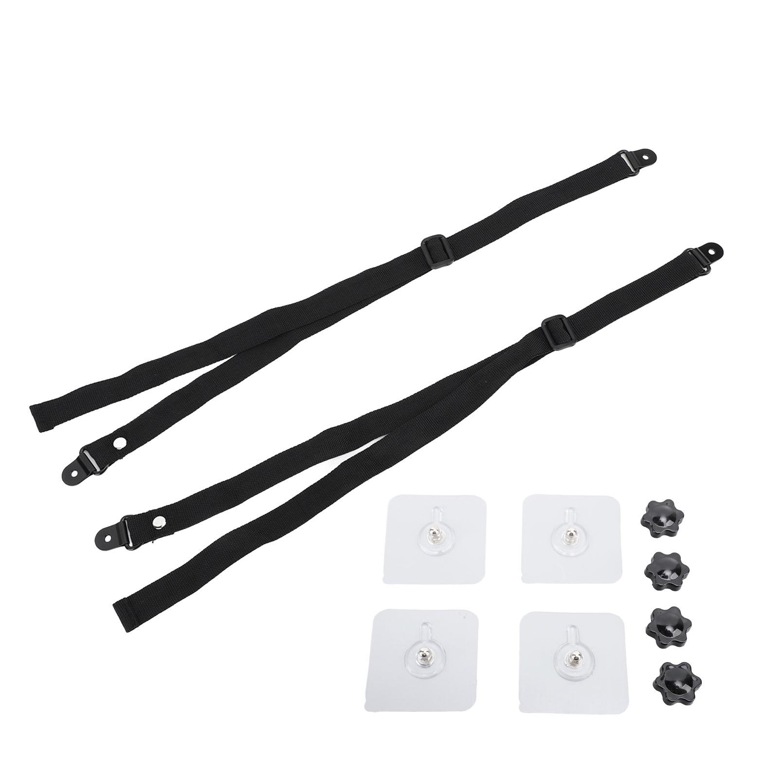 

2Pcs Adjustable TV Safety Straps Adhesive Anti Tip Furniture Anchors for Baby Proofing Flat Screens Fix to Wall Cabinet