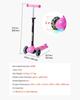 Kick Scooter for Kids Ages 3+, 3-Wheel Toddler Scooter with Light-Up Wheels, Adjustable Height Handlebar, Wide Anti-Slip Deck, Lightweight Aluminum