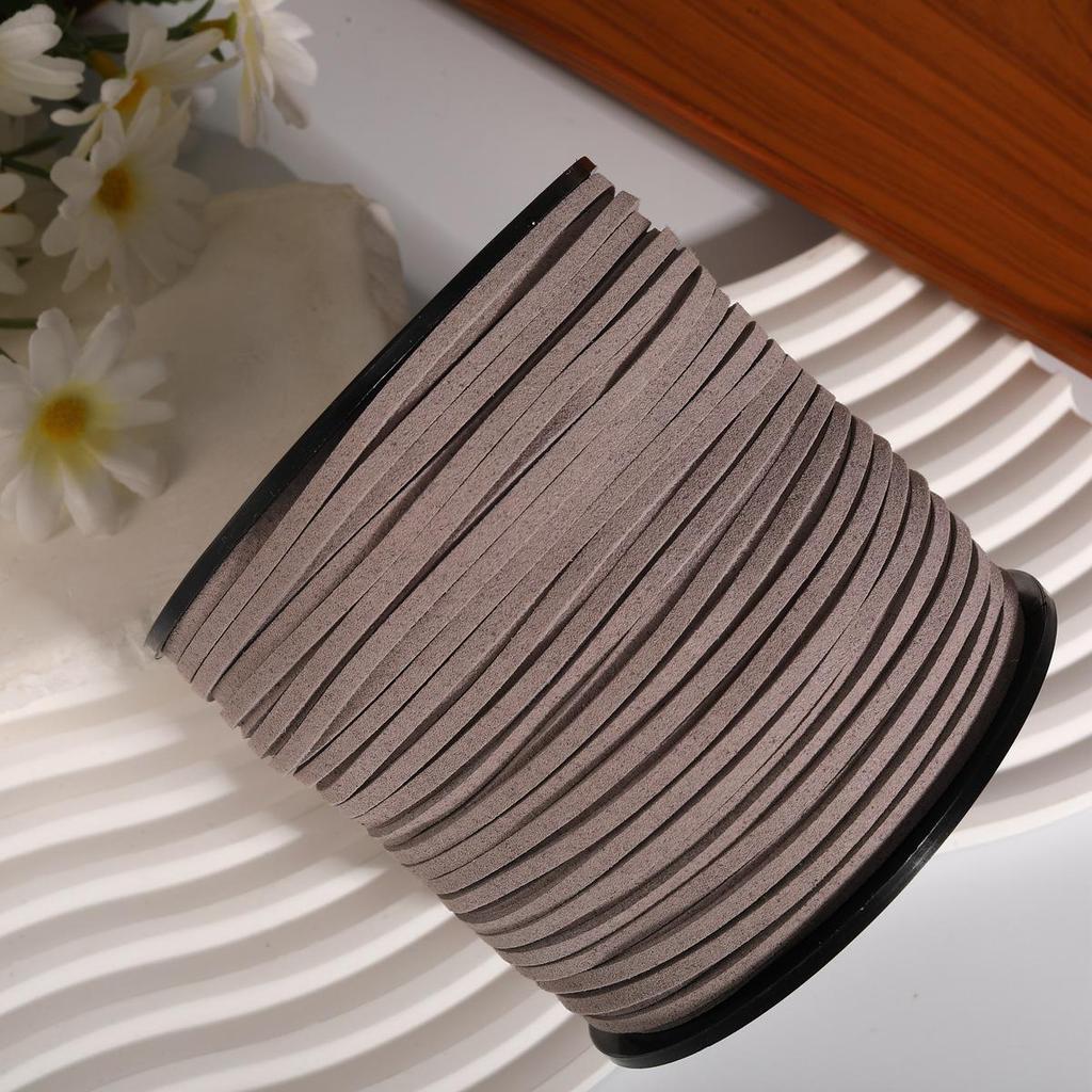 3mm Colored Korean Deerskin Suede Cord - Eco-Friendly Handmade Hanging Rope