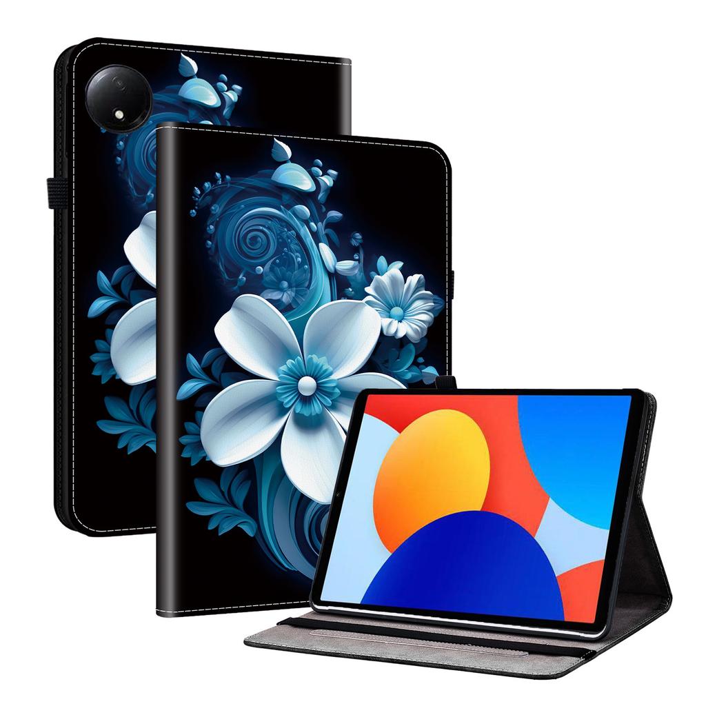 Capa de Tablet de Couro PU para Xiaomi Redmi Pad SE 8.7 - 11 Estilos! Durável, com 2 compartimentos para suporte, porta-lápis e compartimentos para cartões, capa traseira de TPU flexível
