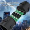 Easy Installation RJ45 Coupler Waterproof RJ45 Extender for Gigabit Networking with POE and Shielding Function