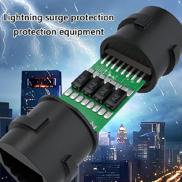 Easy Installation RJ45 Coupler Waterproof RJ45 Extender for Gigabit Networking with POE and Shielding Function