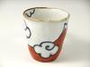 Arita Hasami Ware Shoho Kiln Blue Fuji and Red Fuji Pair Mugs 18643