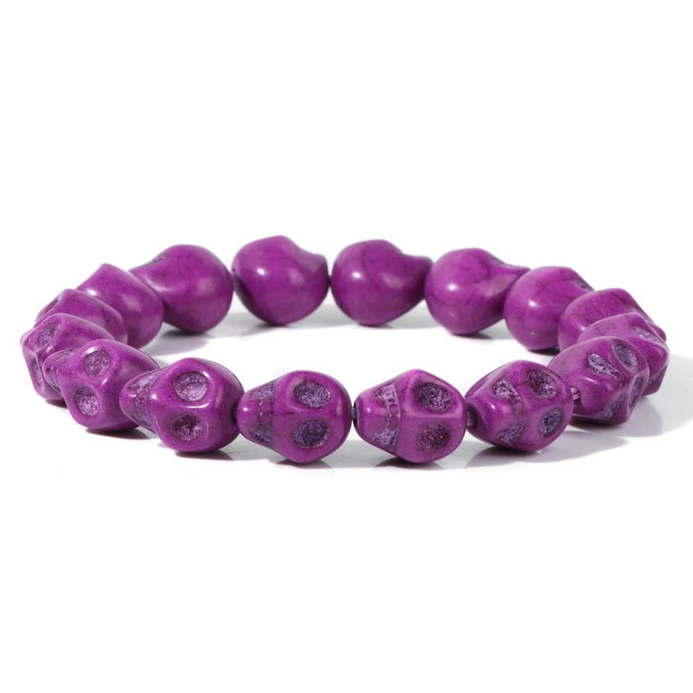 Gorąco sprzedające się bransoletki z koralików z żółwi morskich turkusowa czaszka elastyczna rozciągliwa bransoletka kobiety mężczyźni przyjaźń lato plaża biżuteria prezenty