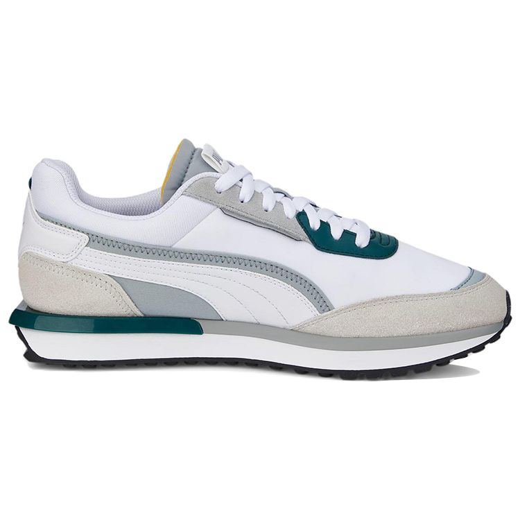 Puma City Rider Unisex White Grey Green 382044-20