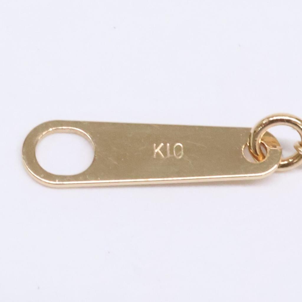 MOTHERHOUSE Ruby Rabbit Pendant Top, Standing Rabbit Pendant Top, K10 Chain Necklace, Total of 3 Pieces Necklace Yellow GoldUsed