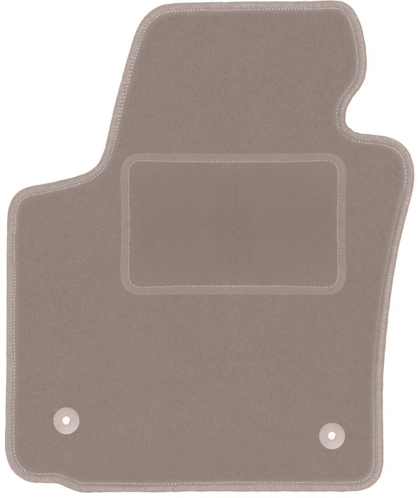 Beige driver's mat for: Seat Leon II hatchback (2005-2012)