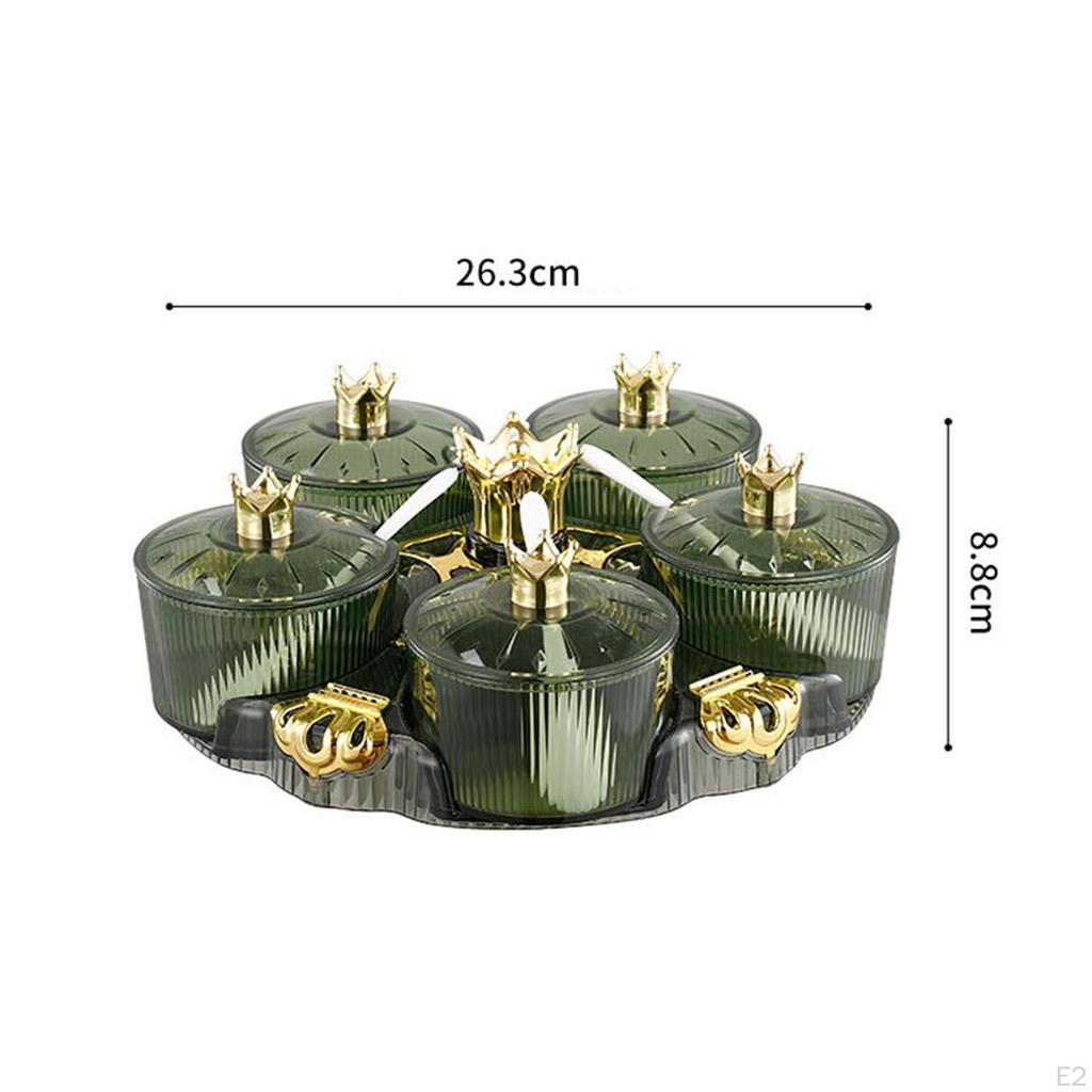 Candy Nut Serving Tray Dry Fruit Holder and Dishes Snack Platter Luxury Condiment Box for