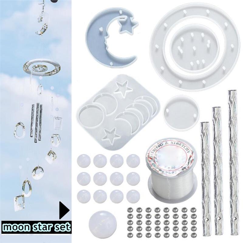 

6 стилей формы для изготовления колокольчиков из эпоксидной смолы для украшения своими руками moon star set