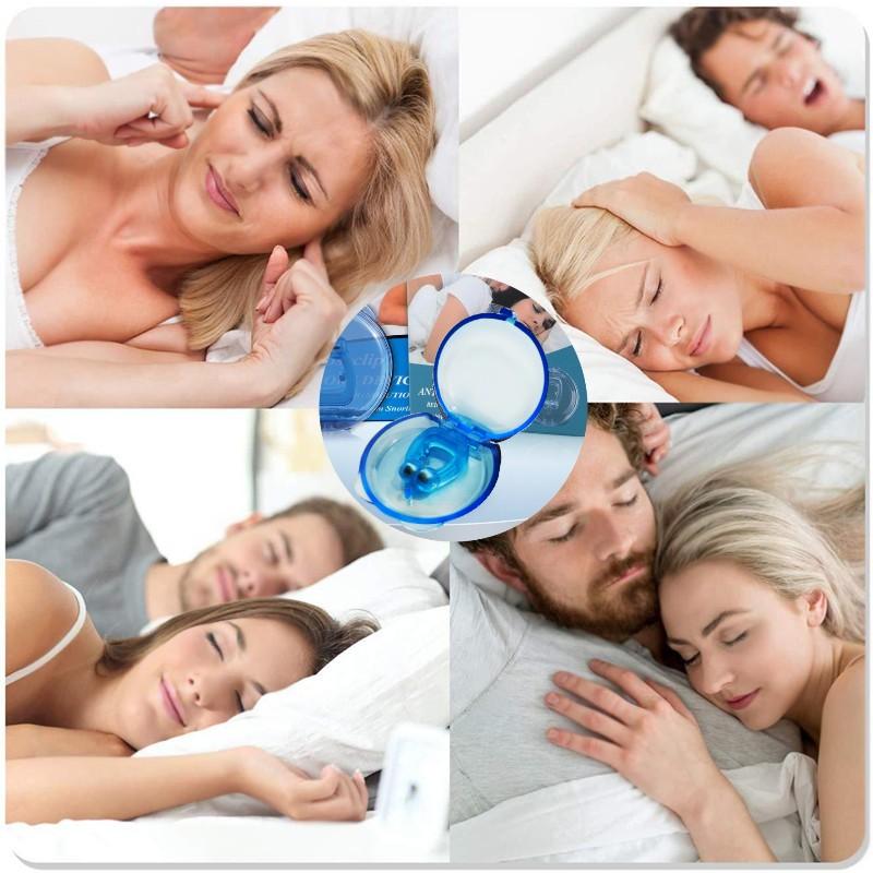 6pcs Silicone Anti Snoring Corrector Magnetic Anti Snore Easy Breathe Improve Sleep Aid Apnea Stop Snoring Nose Clip With Boxs