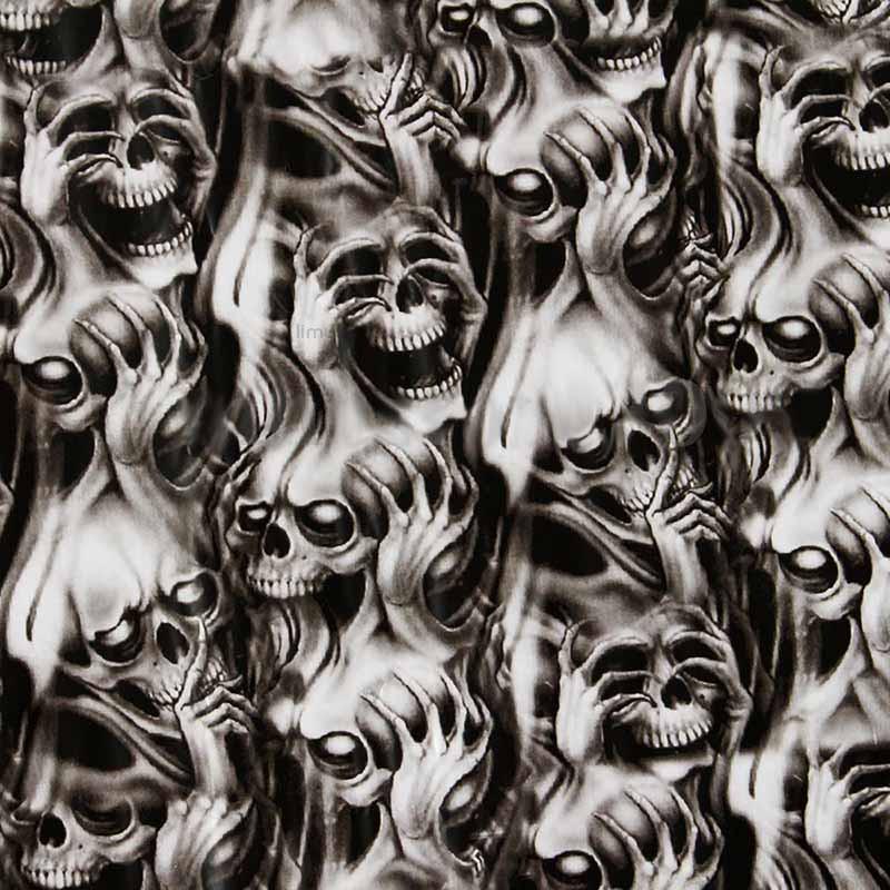 

Peigu 0,5 x 2 м ПВА-пленка с черепами, гидрографией, водной печатью, скелетной пленкой