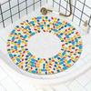 Cuscino Circolare Antiscivolo per Bagno Doccia Bagno Fondo a Rete Vuota Drenaggio Speciale Cuscinetto Anti-caduta Durevole