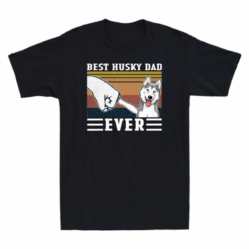 For Ever Tshirt Unisexs Day Vintage Dog Husky Fathers Best Dad Daddy Lover Dad S