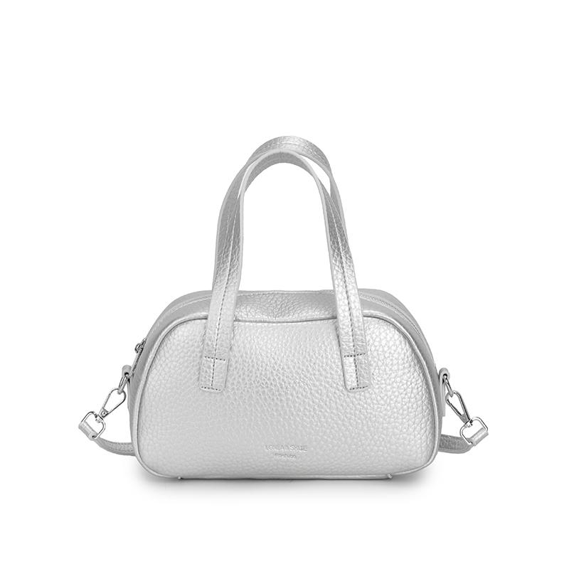 Monochromatic PU female shoulder bag with buckle for women textured bag with all the matches zipped bags feminine
