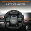 For KIA Round D-Shaped Steering Wheel Cover Ultra-Thin Fit Ceed Sportage 3 Picanto Rio Xceed Stonic Cerato K3 Soul Sonet Morning