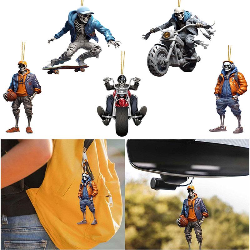 Decor Hanging Skeleton Halloween Christmas Tree Ornaments Festive Decoration