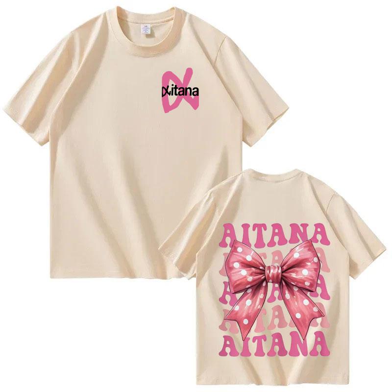 Singer Aitana Tour 2025 Merch Tees Men Women Fashion Crewneck Print Tshirt Tide Shortsleeved Cotton Casual Tee Shirt Streetwear
