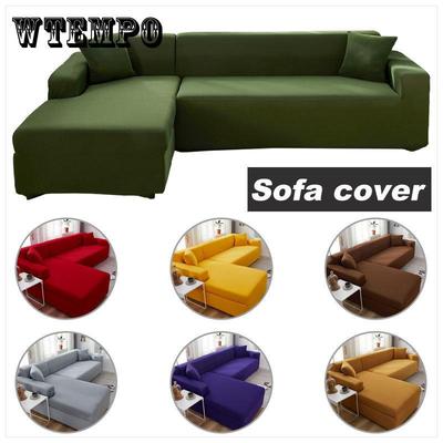 Velvet Sofa Cover Plain Color Stretch Sofa Covers for Living Room Slipcover Couch Cover Furniture Protector