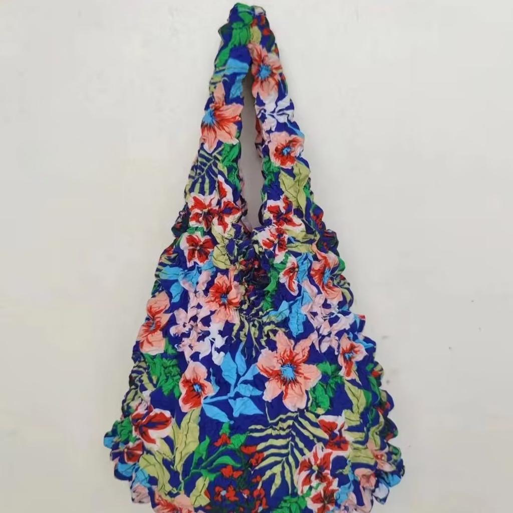 Reusable Bubble Foldable Stretch Bag Large Capacity Magic Stretch Puff Bag Travel