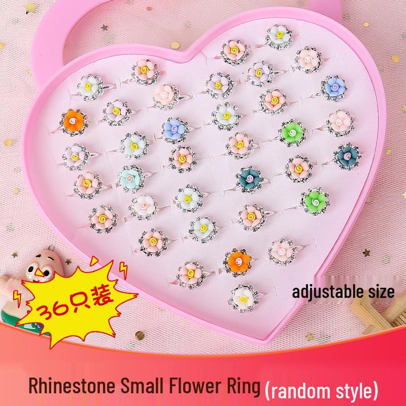 Princess Elsa Frozen Gem Ring for Girls - Cute Diamond Play Accessory