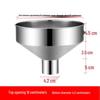Large Caliber Stainless Steel Powder & Jam Funnel