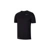 Maglione Casual Stampato a Colore Solido Girocollo Manica Corta Nero da Uomo CJ4612-010