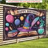 Party Backdrop Flat Magic Photo Booth Background Birthday Party Decor