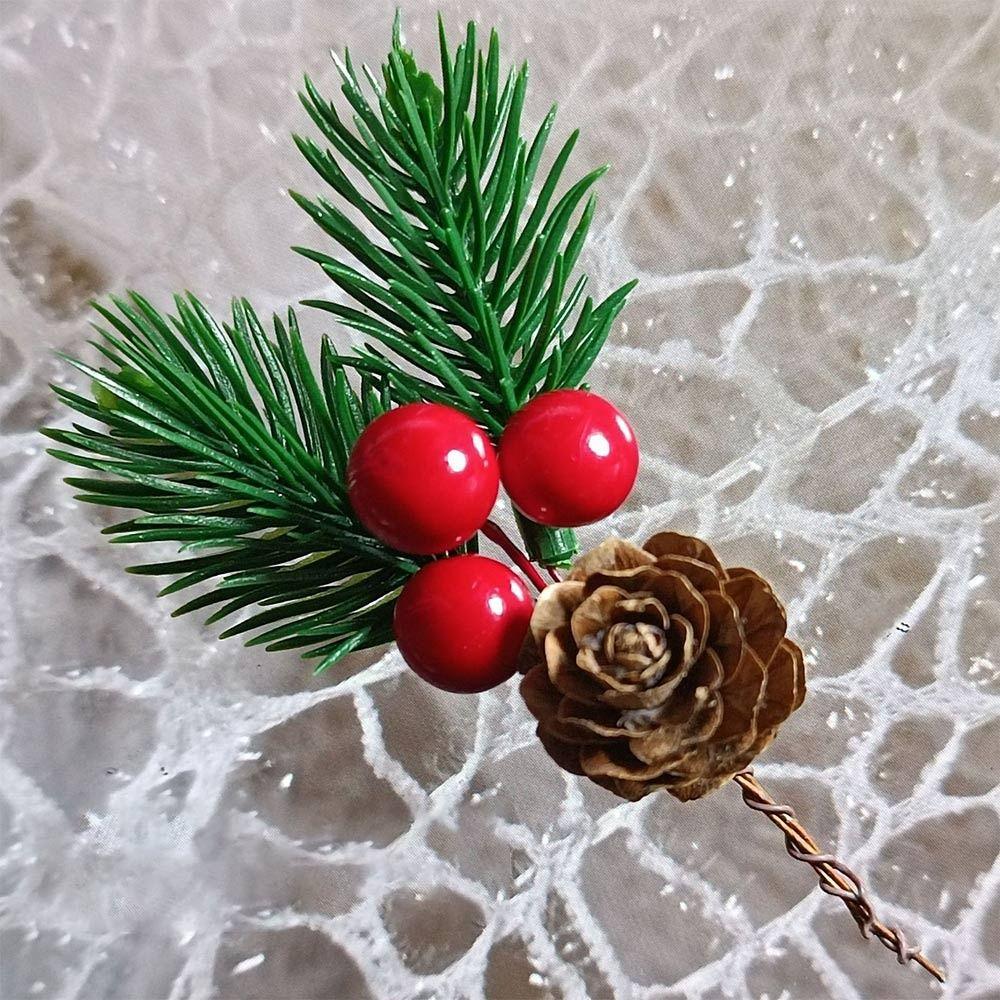 10PCS DIY Christmas Ornament Pine Cone Xmas Gift Box Decor Christmas Pine Cone  Party Supplies