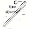 1-5 Pack Medical Penlight Emergency Flashlight Rechargeable 2 In 1 LED Pen lights Diagnosis Flashlights with Pupil Gauge