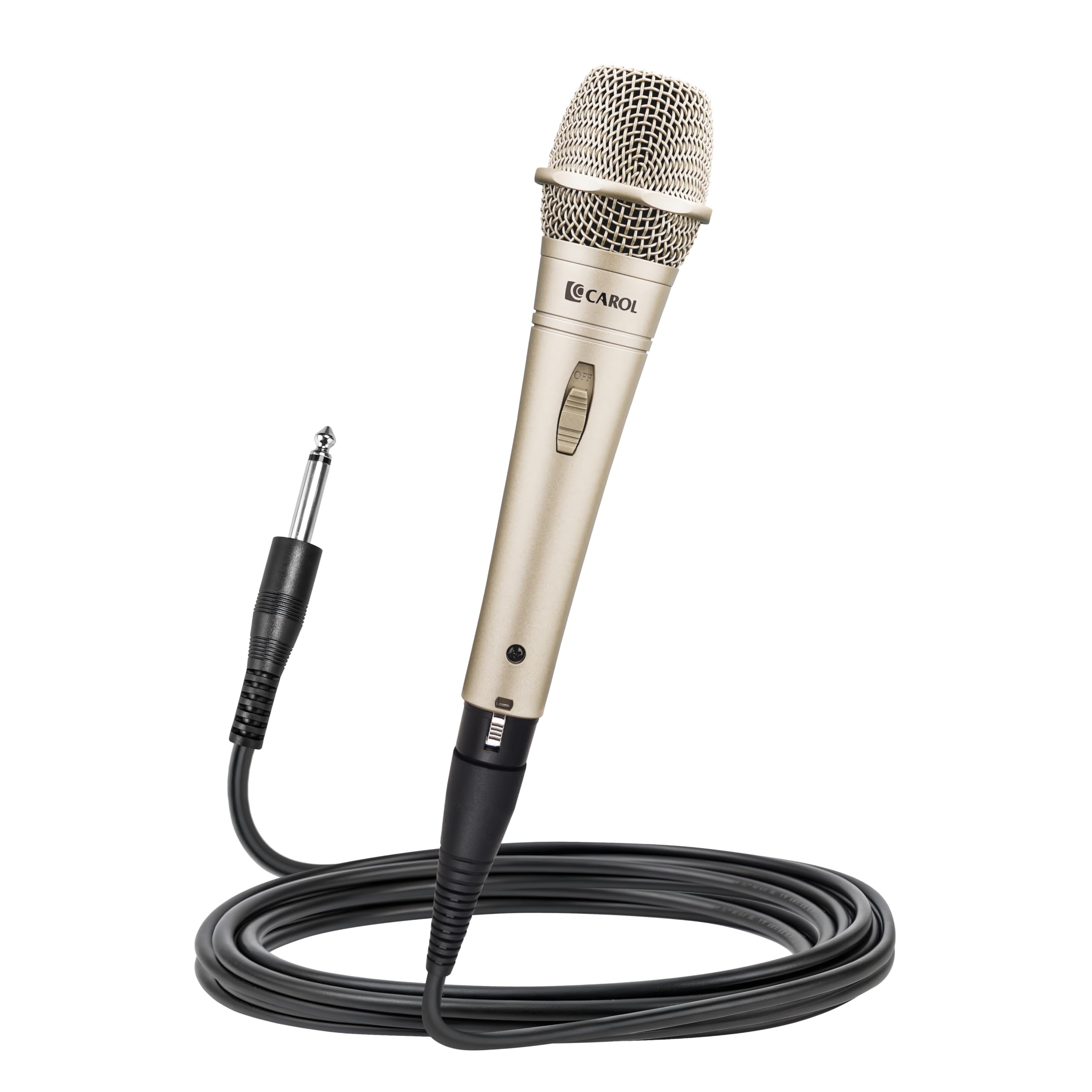 

CAROL E XLR Dynamic Microphone with Unidirectional Supercardioid Polar Pattern for Live and Includes a XLR Cable with a Plug dur-916S Recording,