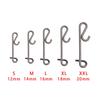 50 Pcs Stainless Steel Fishing Hanging Snap Barrel Swivel Fast Lock Connector Line Tackle Portable Durable High Quality
