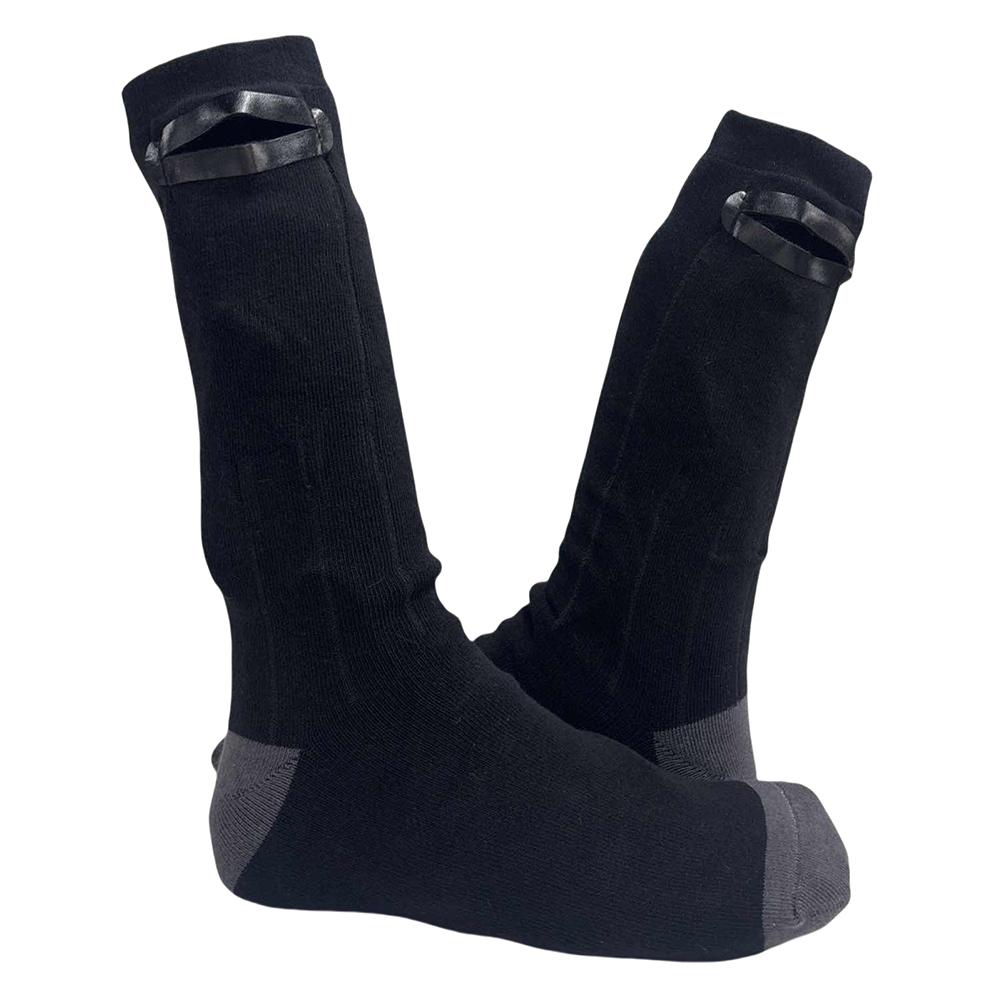 

Unisex Thermal Insulated Socks Cozy Rechargeable Heated Socks Elastic Thickened for Outdoor Sports Skiing чорний