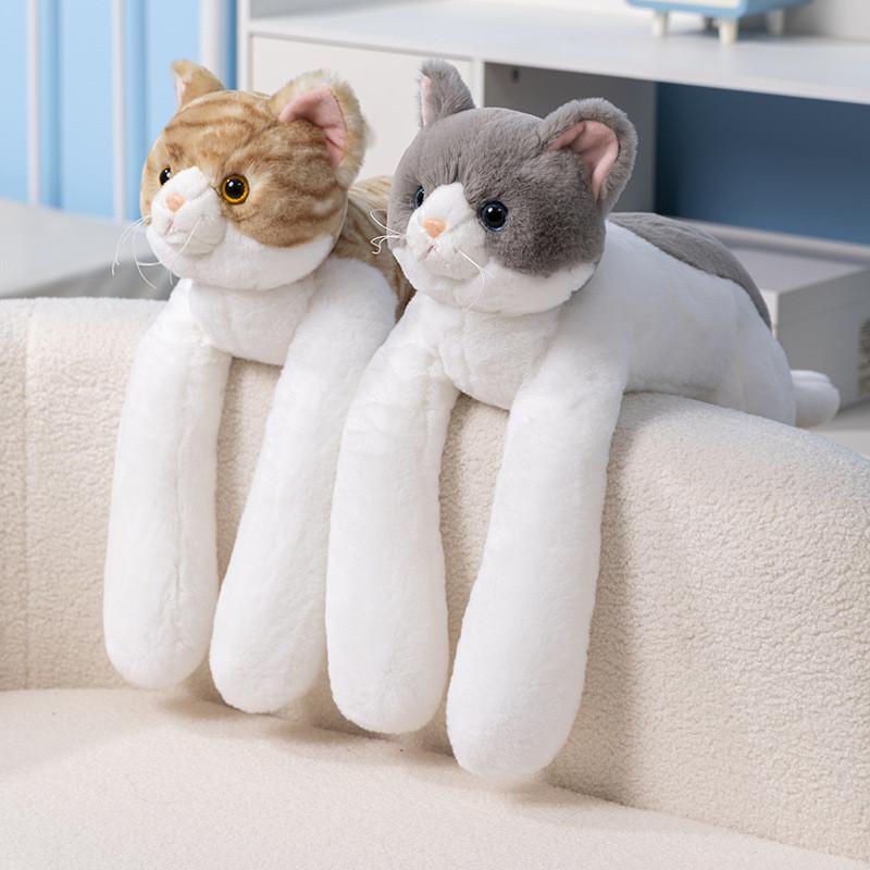Touchably And Lifelike Soft Plush Cat Figure In Various Colors Ideal For Ages All