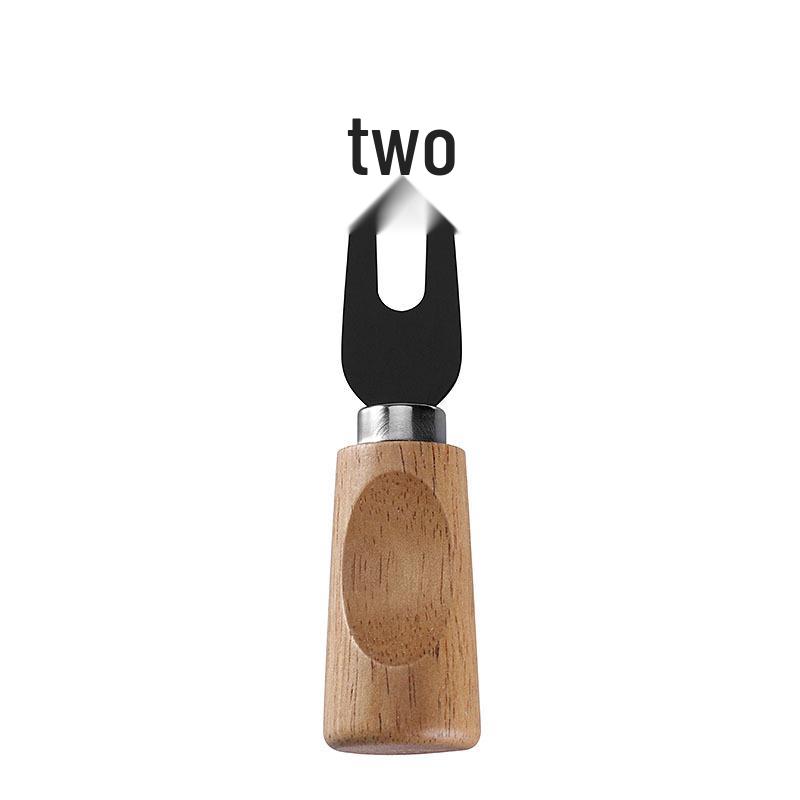 Stainless Steel Cheese & Pizza Knife with Rubber Wood Handle